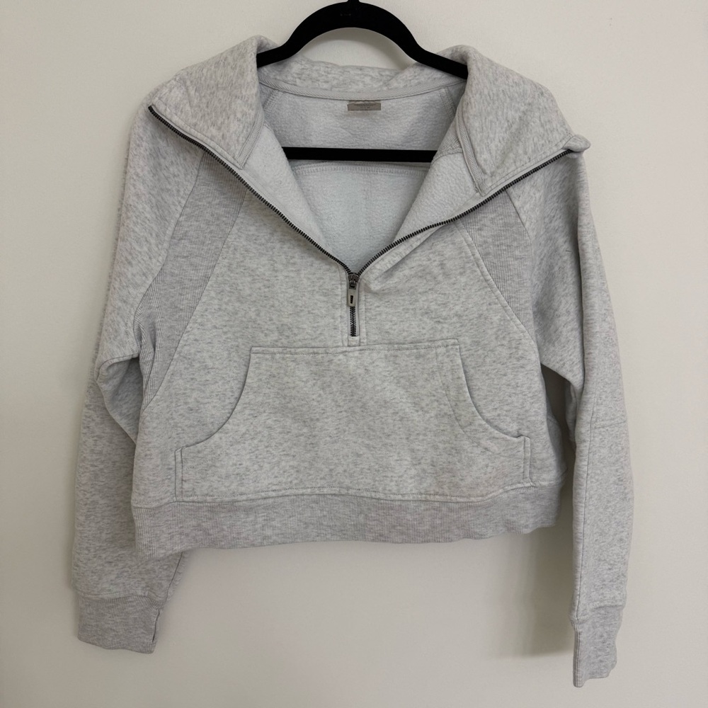 DanSkin Gray Women's Half-Zip Sweatshirt Size Medium #172